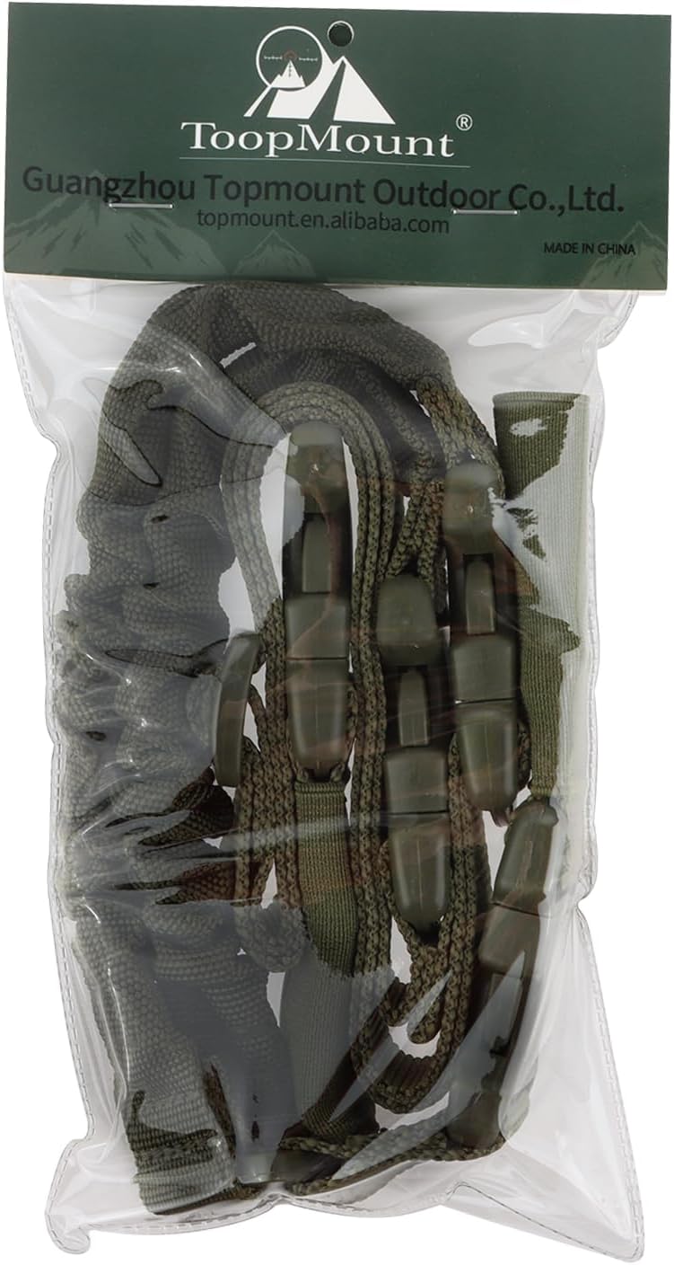 Single Point Sling Tactical Gun Shoulder Rope Nylon Adjustable Rifle Strap for Airsoft Hunting Tactical Paintball