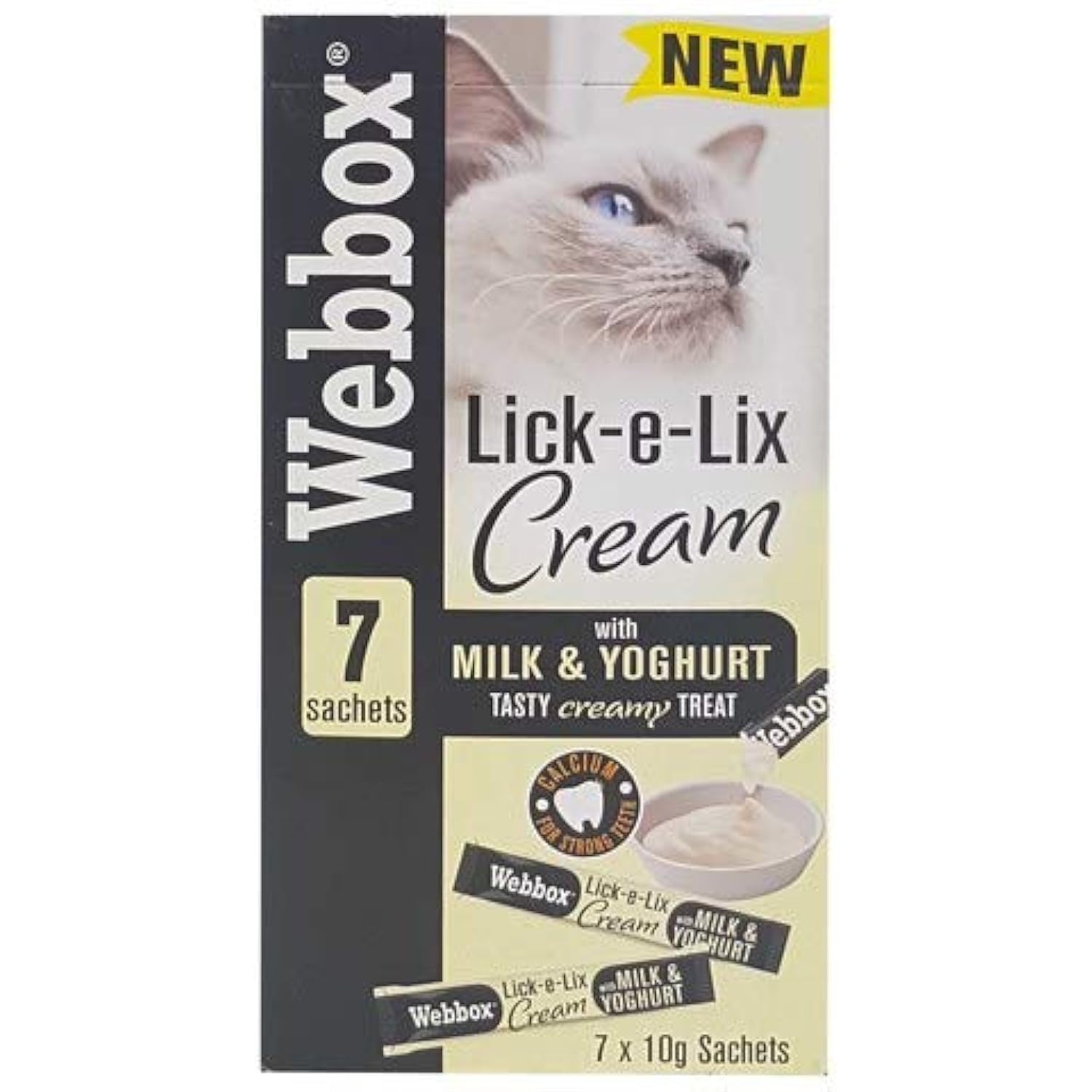 Cat Delight Lick-e-Lix Milk and Yoghurt Cream 10g x Pack of 7