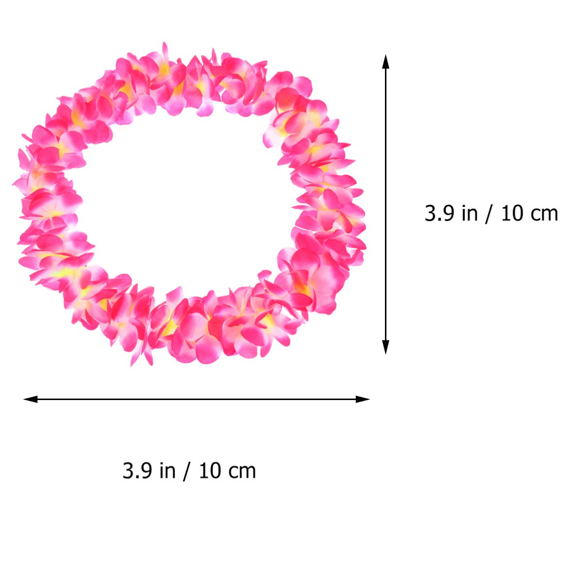 Ciieeo Hawaiian Garland Necklace Thickened Floral Leis for Beach Party Hula Dance Hawaiian Floral Necklace Garland - Image 4