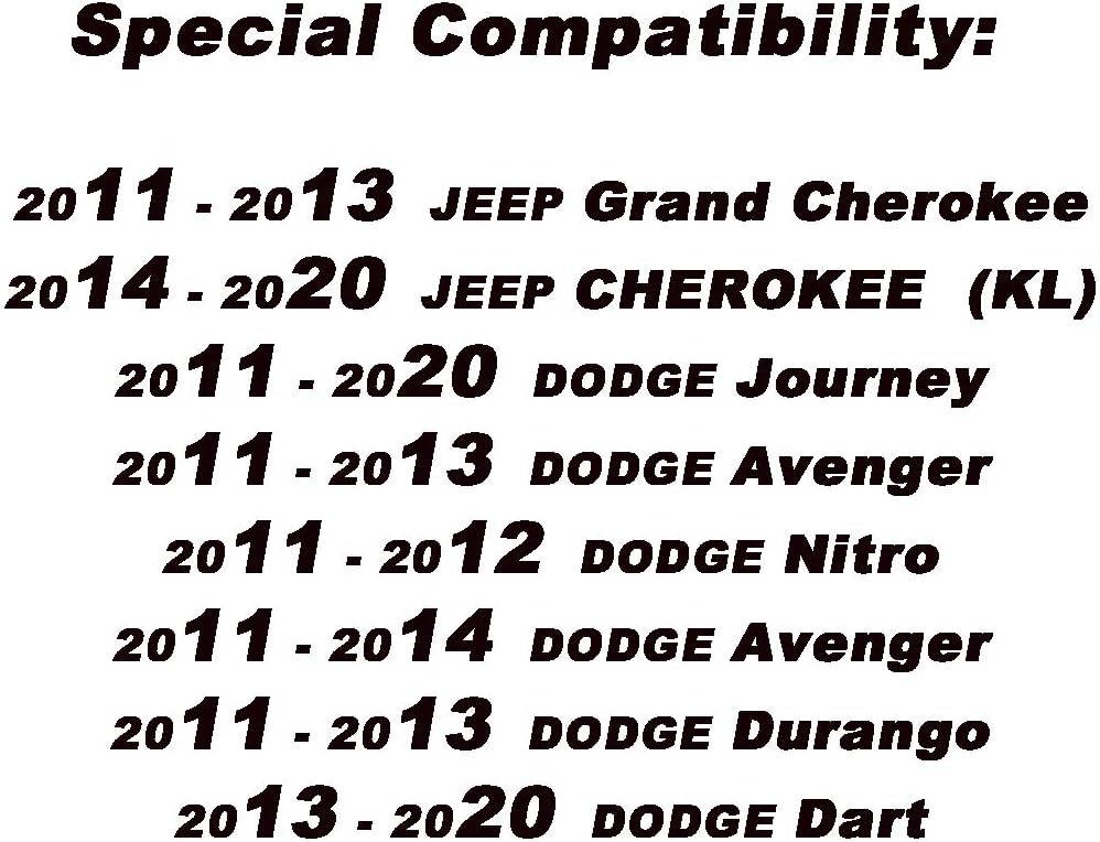 8 in Roof Radio Antenna Mast Compatible with Jeep Grand Cherokee,Cherokee, Fits Dodge Journey,Avenger,Durango,Dart 2011-2023 for 5091100-AA,5064688AB Durable Flexible Rubber Replacement Antenna
