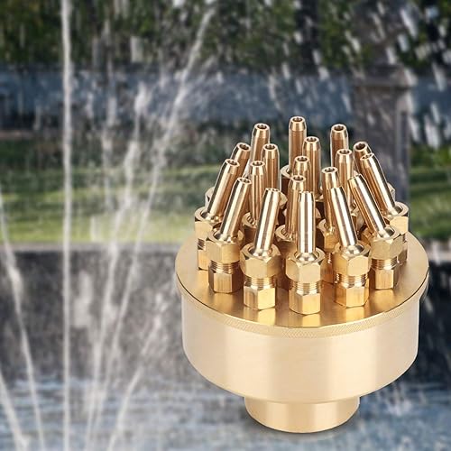 Miniatura 5 de Cabezales de boquilla de fuente de Boquite para el día de San Valentín, 1.5 pulgadas, DN40 G1-1/2, 3 capas de latón, boquilla de fuente de latón,