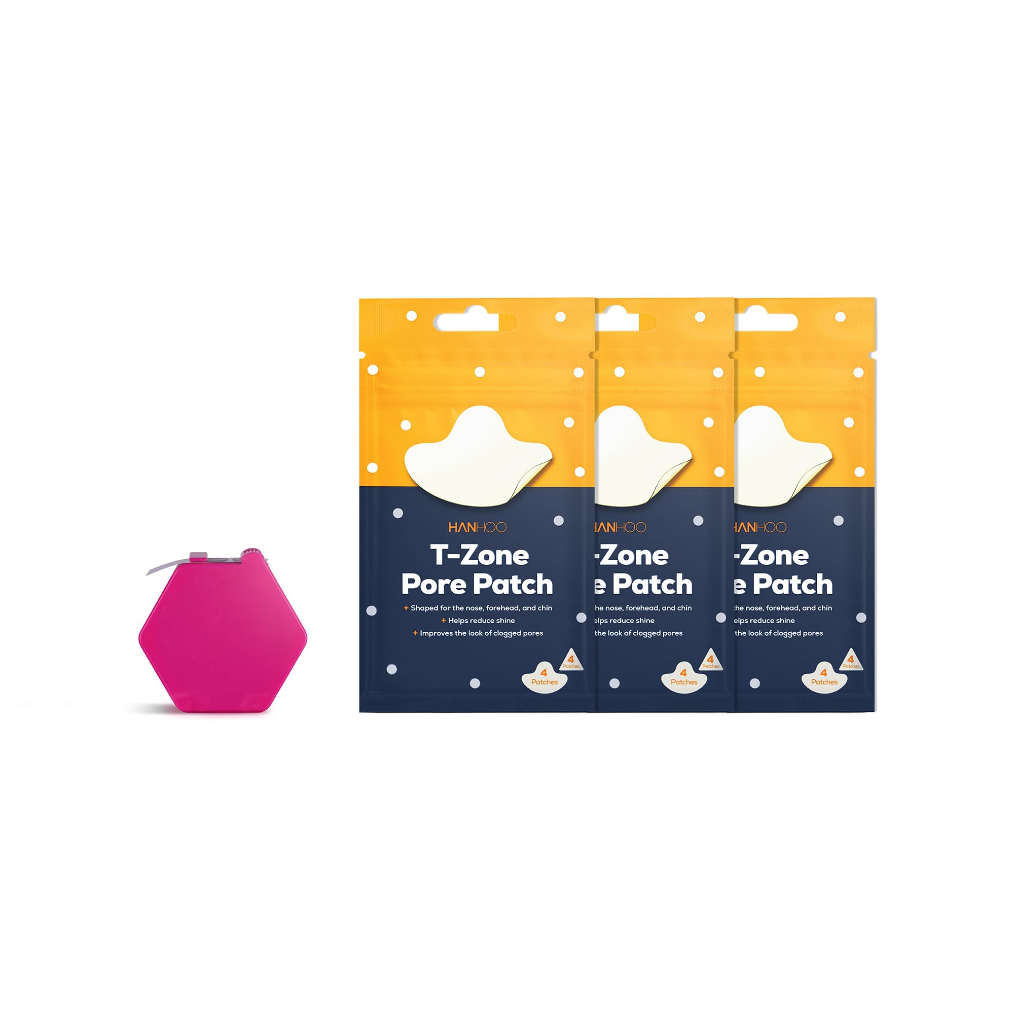 Hanhoo T-Zone Pore Patch and On the Go Blemish Patch Bundle 132 Total Patches Hydrocolloid Patches for Clogged