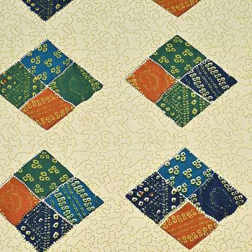Image of 100% Cotton Single Bedsheet with 1 Pillow Cover | 240 TC Pure Cotton Flat Bed Sheet | Traditional Jaipuri Printed Bedding Set | Soft & Breathable | 60 x 90 Inch (Rangmahal Single 72)