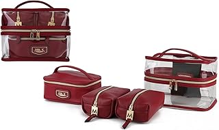 MKF 4PCS elegante bolsa de cosméticos portáti...