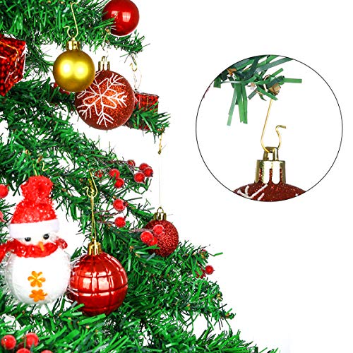 MELLIEX 240 Pièces Crochets pour Boules de Noël, S-Forme de Cintre en Métal Petit de Crochets d'Ornement de Noël pour Accrocher Une Décoration d'arbre de Noël - Image 4