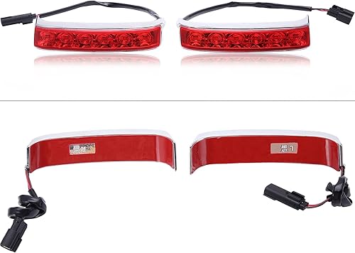 Miniatura 5 de goodfitment - Luces LED para alforjas compatibles con Touring Road King Street Glide FLHR CVO Limited-Chrome