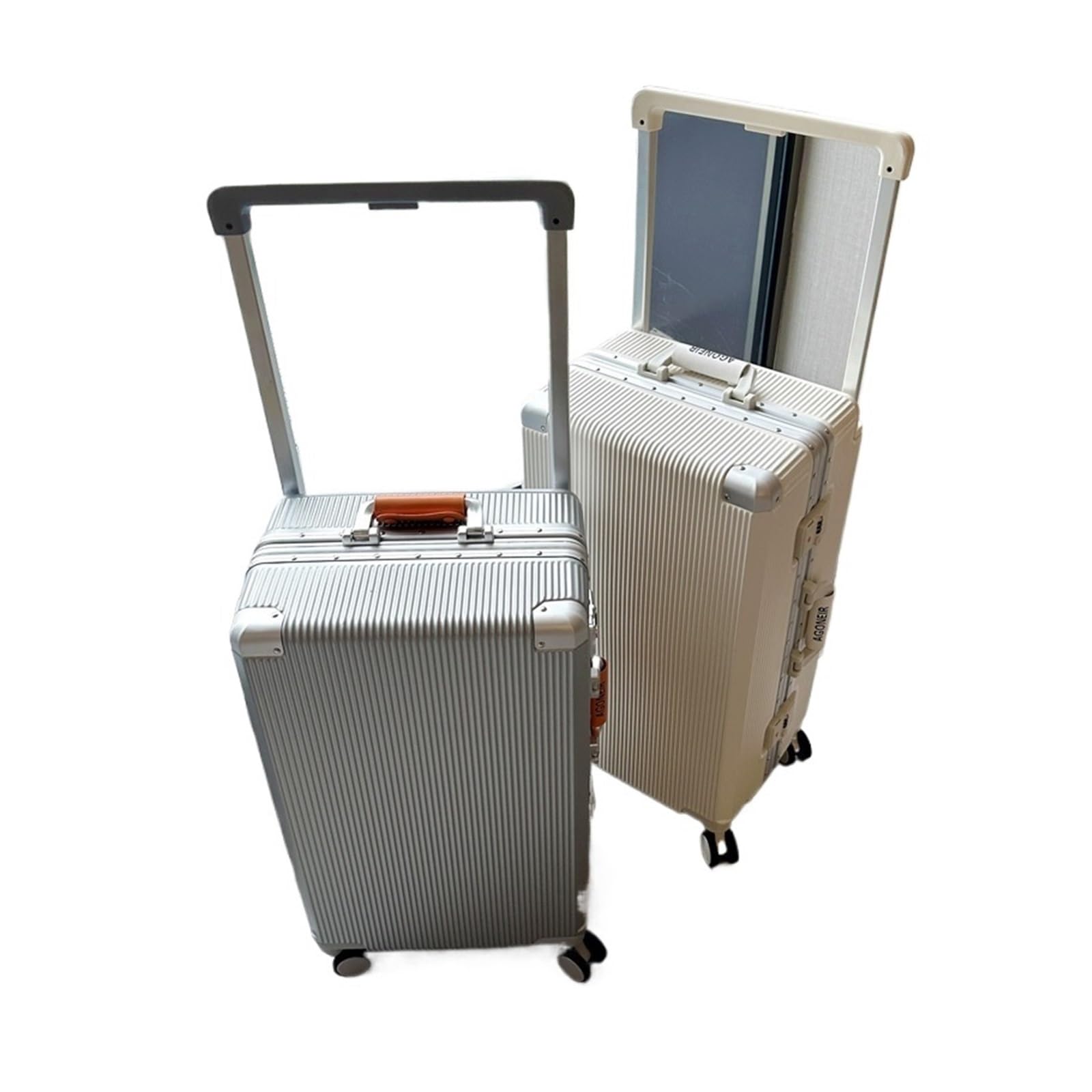 Sensore di velocità delle ruote da 50,8 cm, 55,9 cm, 61 cm, 61 cm, 66 cm, telaio in alluminio, trolley con portabicchieri, sensore di velocità delle ruote anteriori (grigio, 55,9 cm)