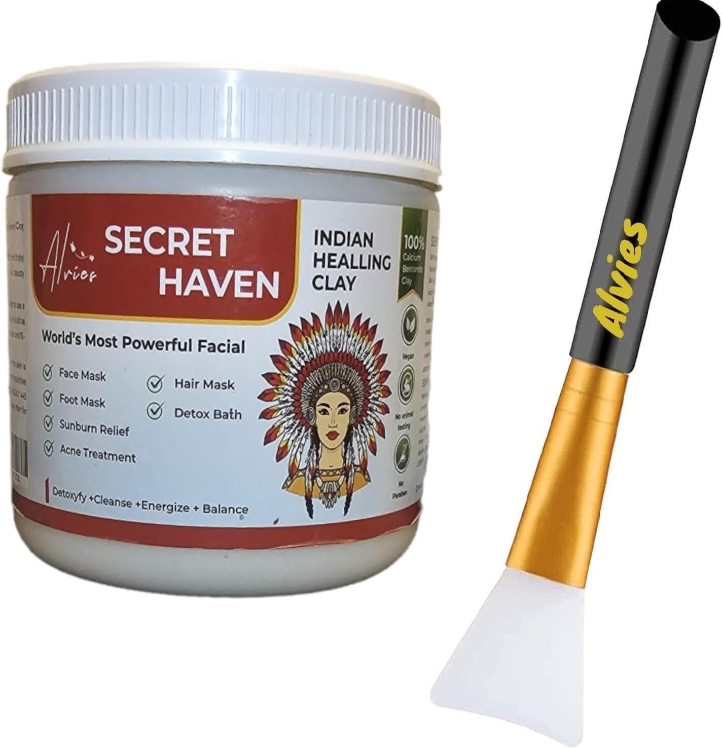 Indian Healing Clay Deep Pore Cleansing Facial & Body Aztec secret