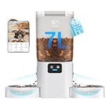 Automatic Cat Feeder with 2 Camera for 2 Cats: 5G WiFi Automatic Dog Feeder with Night Vision & Slow Feed, 7L Auto Cat Food Dispenser for Multiple Pet, Detachable for Easy Cleaning - 29 Cup