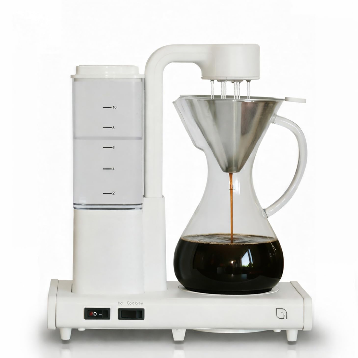 WILLOW 10 Cup Drip Coffee Maker, Automatic Pour Over Coffee Maker with Glass Carafe and Auto Shut-Off Feature, Suitable for Hot & Iced Coffee, ECO Coffee Machine made with 99% PC Recycled Plastics