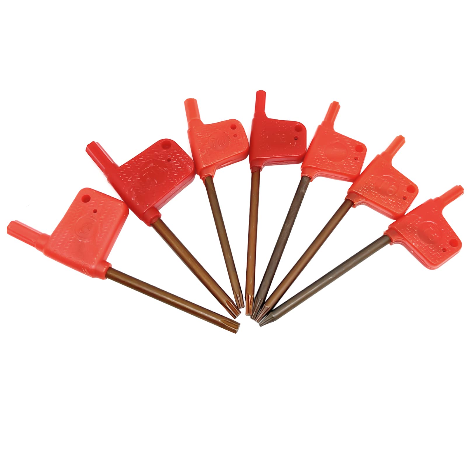 7pcs Torx Screwdriver Driver,Flag Handle Star Driver Key Wrench Spanner(T5/T6/T7/T8/T10/T15/T20)