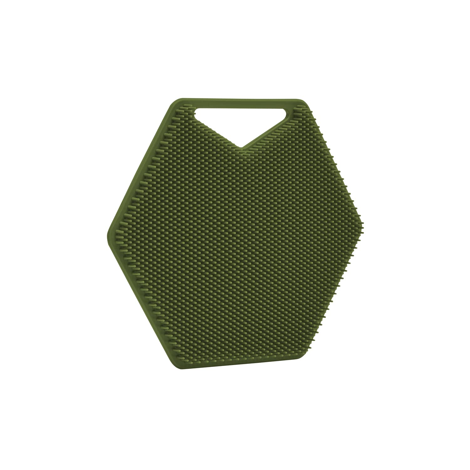 Tooletries - Body Scrubber - Exfoliates & Deep Cleans - Silicone Shower & Bathroom Accessory with Bespoke Bristles and Ergonomic Handles - Army Green - Image 2 thumbnail