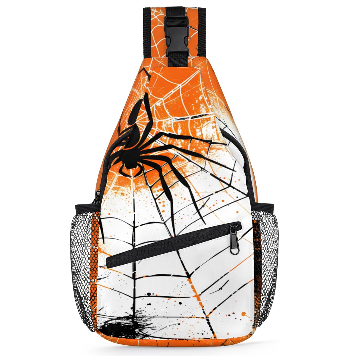 Spiders Sling Backpack for Women Men Sling Bag Crossbody Chest Bag Small Daypack for Hiking Travel Running Sport