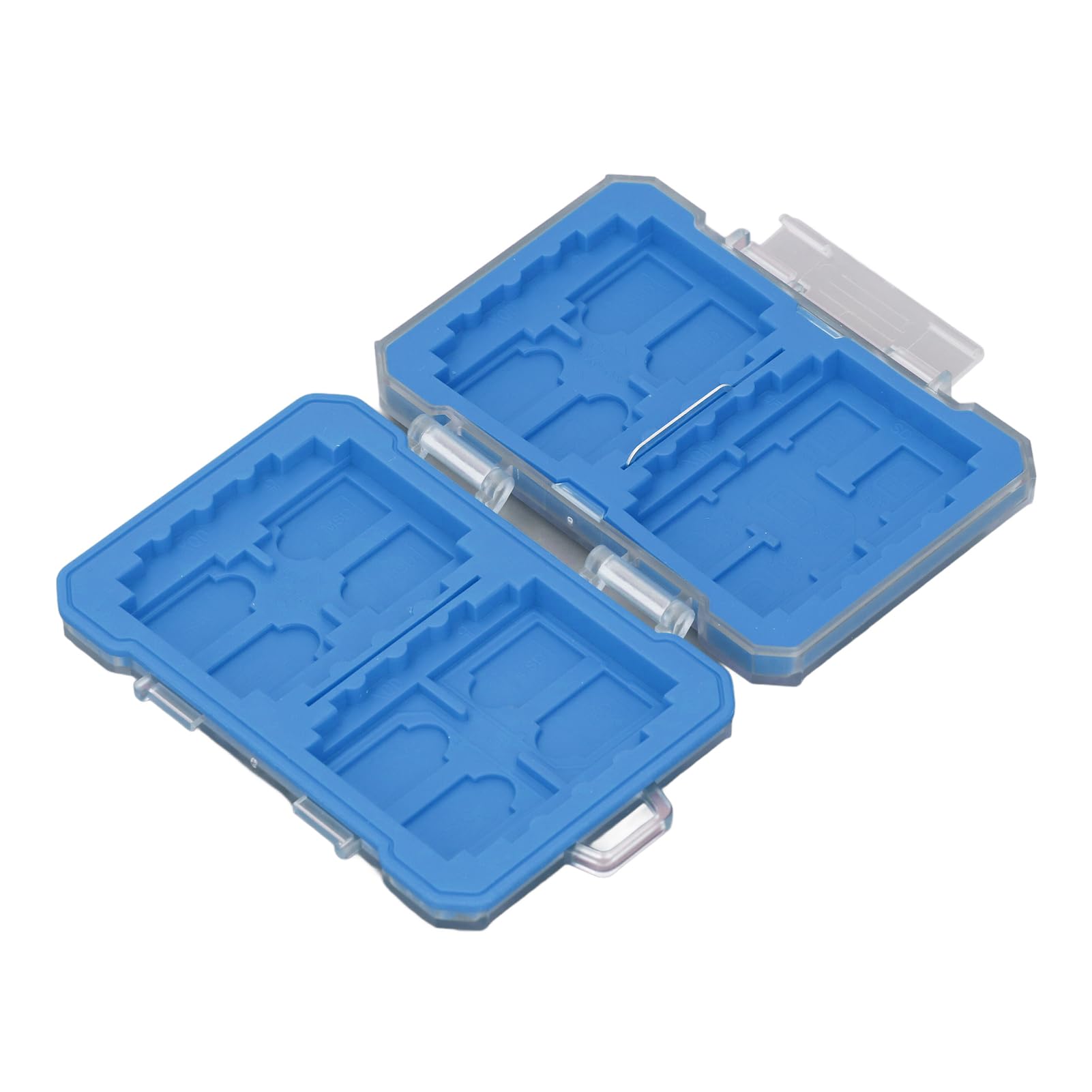 29 Slots Memory Card Case Holder, Portable SD SIM Card Holder Storage Case for 4 CFexpress TypeB, 4 TypeA, 4 SD, 12 TF, 5 SIM Cards (Blue)