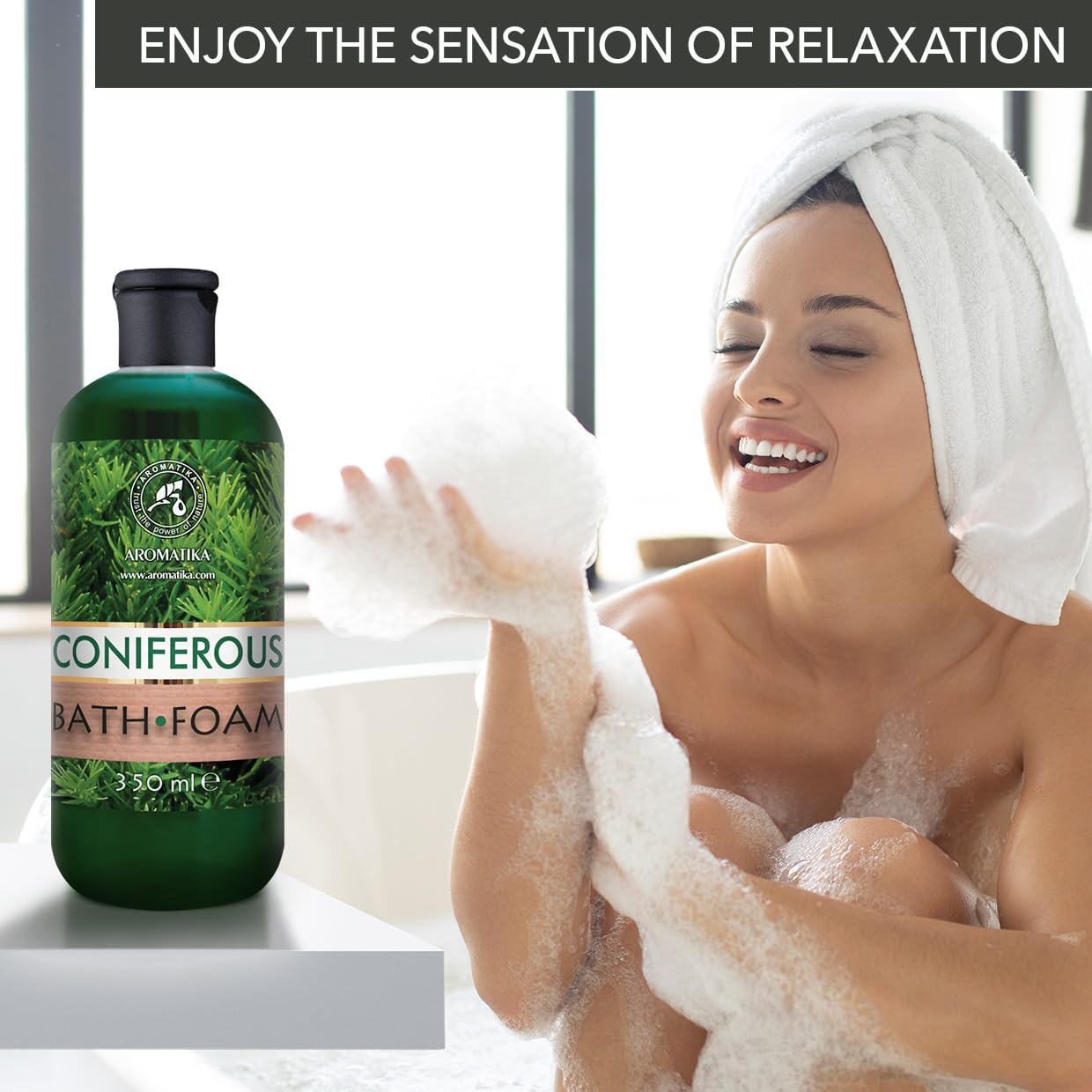 Espuma Baño Set Coníferas & Brisa Marina & Eucalipto 3x350ml - Cuidado del Cuerpo - Relajación - Aroma Fresco - Aromaterapia - Spa - Baños de Burbujas - Belleza