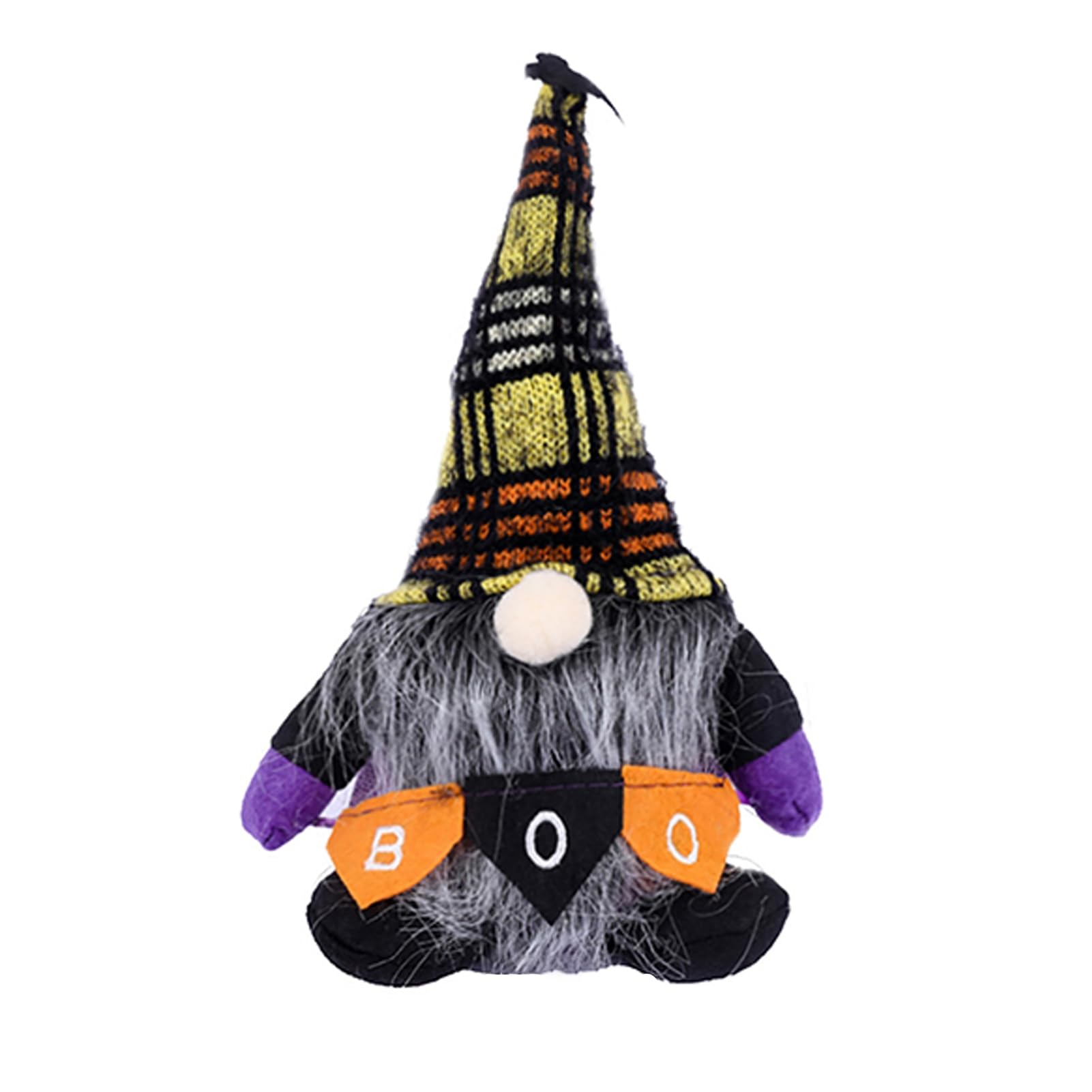 ZhzeYun Halloween Gnome Decoration, Spooky Plush Swedish Tomte Figurine