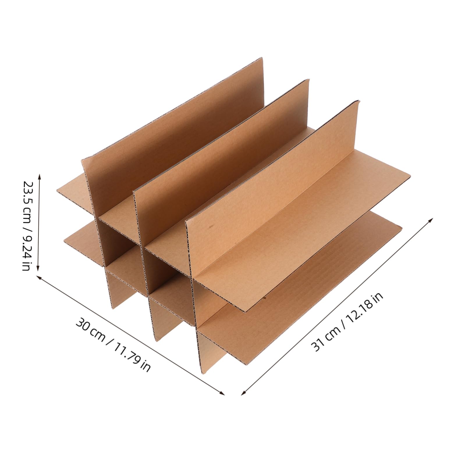 KICHOUSE Wine Carton Partition Cardboard Dividers for Boxes Moving Box Dividers Cardboard Wine Paper Partition Inserts for Shipping