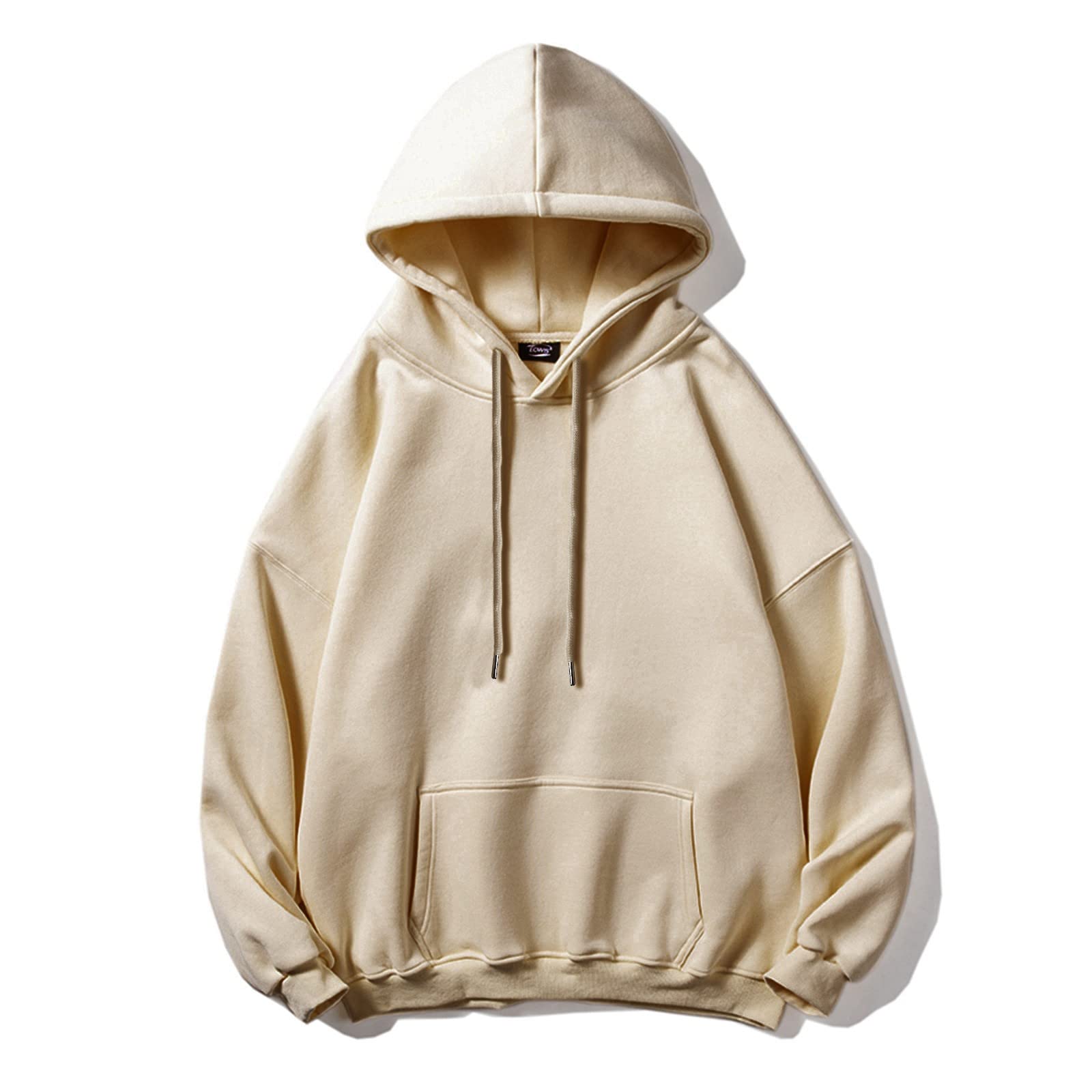Sudadera básica de gran tamaño para hombre, tallas grandes, con hombros