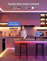 Vista 5 de Lepro S2 AI Smart LED Strip Lights - 32.8ft RGBCW Light Strips with 2700K-5700K Tunable Warm White, Color Segment DIY, Personalized Al Lighting