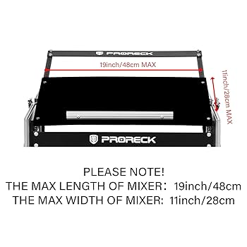 Amazon.com: PRORECK 14U Rack/Road Case With Slant Mixer Top
