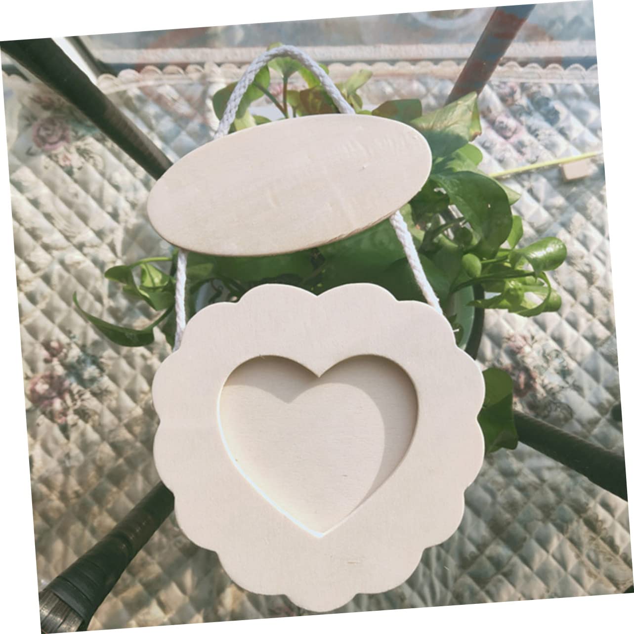 PRETYZOOM Diy Clay Painting Frames 4pcs Wooden Craft Frames for Boys and Girls Lightweight Design