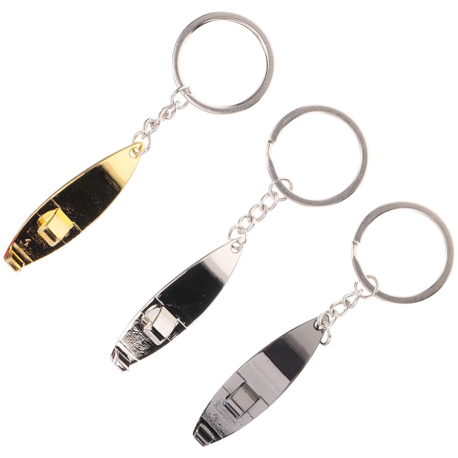Operitacx 3pcs Surfboard Keychain Key Holders Beer Opener Key Chains Surfboard Keychains Hanging Surfboard Keyrings
