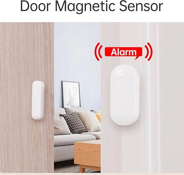 WiFi GSM Wireless Home Alarm System APP Alert Works with DIY Kit Remote Controls Door Window Sensors PIR Motion Detectors Siren Cards for Office Shop Apartment - 4
