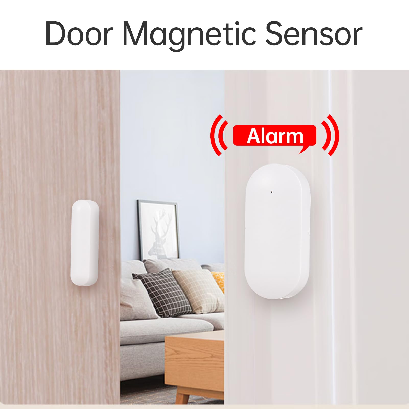WiFi GSM Wireless Home Alarm System APP Alert Works with DIY Kit Remote Controls Door Window Sensors PIR Motion Detectors Siren Cards for Office Shop Apartment — view 4