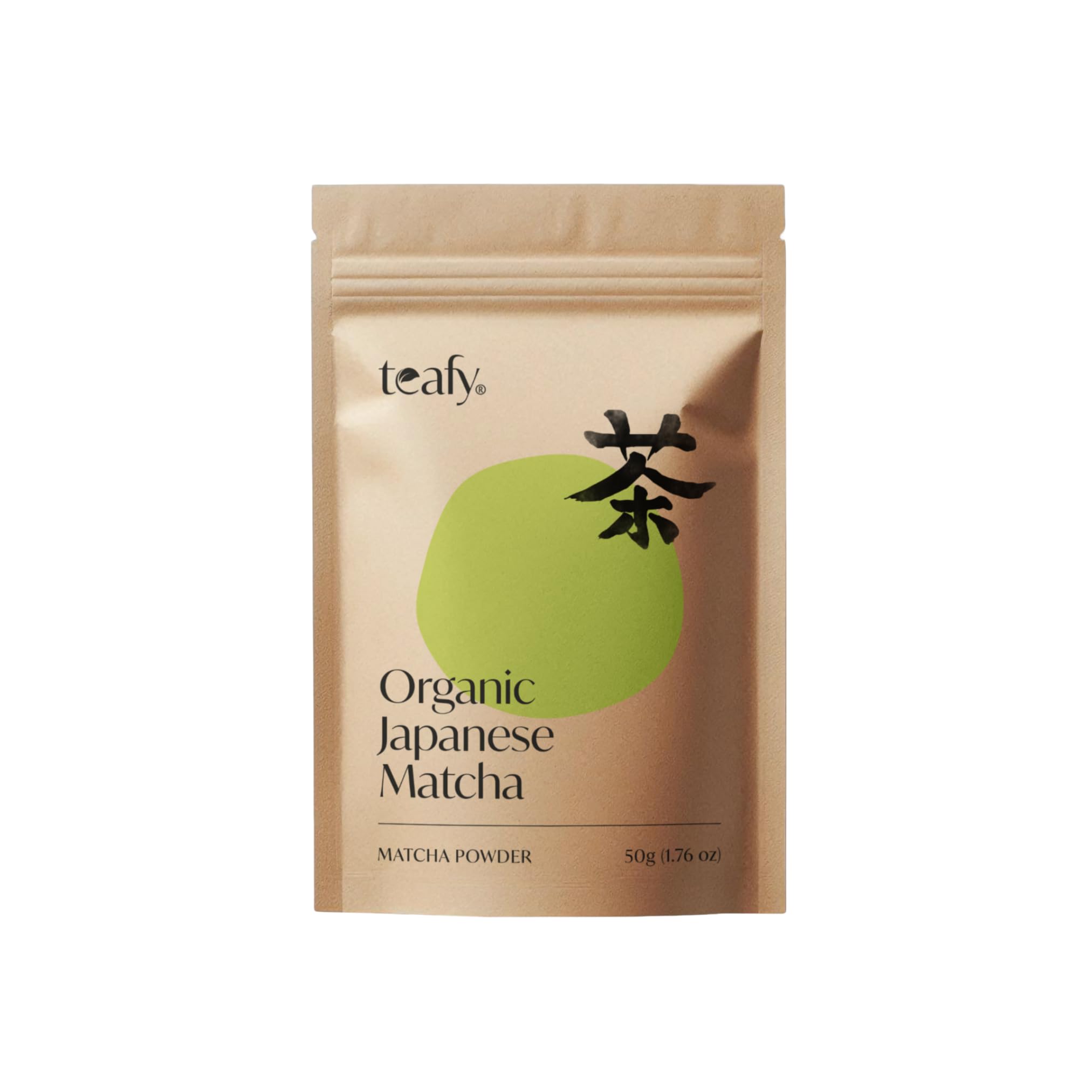 Teafy Organic Ceremonial Grade Matcha Japanese Origin for cooking, baking, smoothies, lattes, 1.76oz/50g