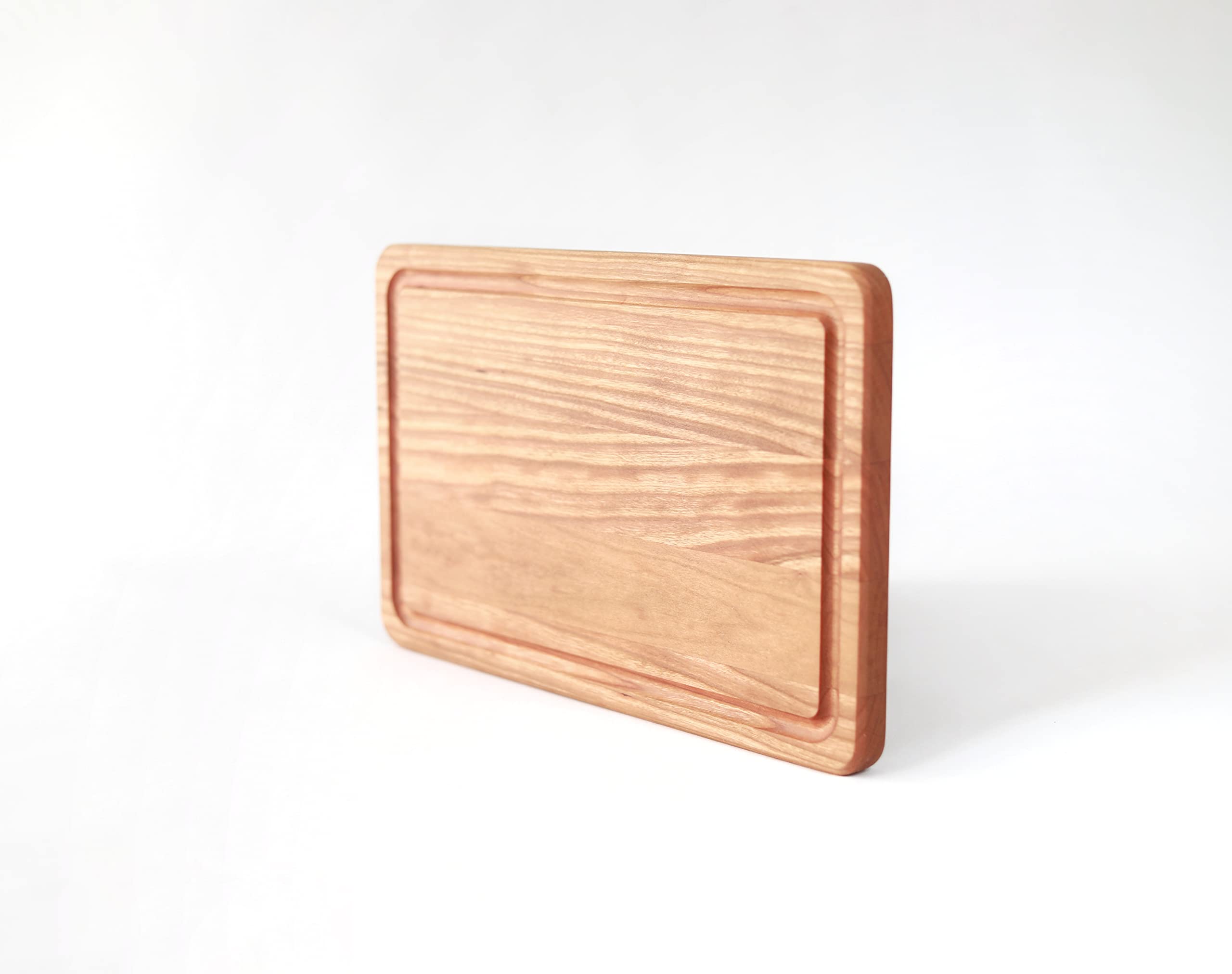 9" x 14" Solid Cherry Cutting Board with Juice Groove
