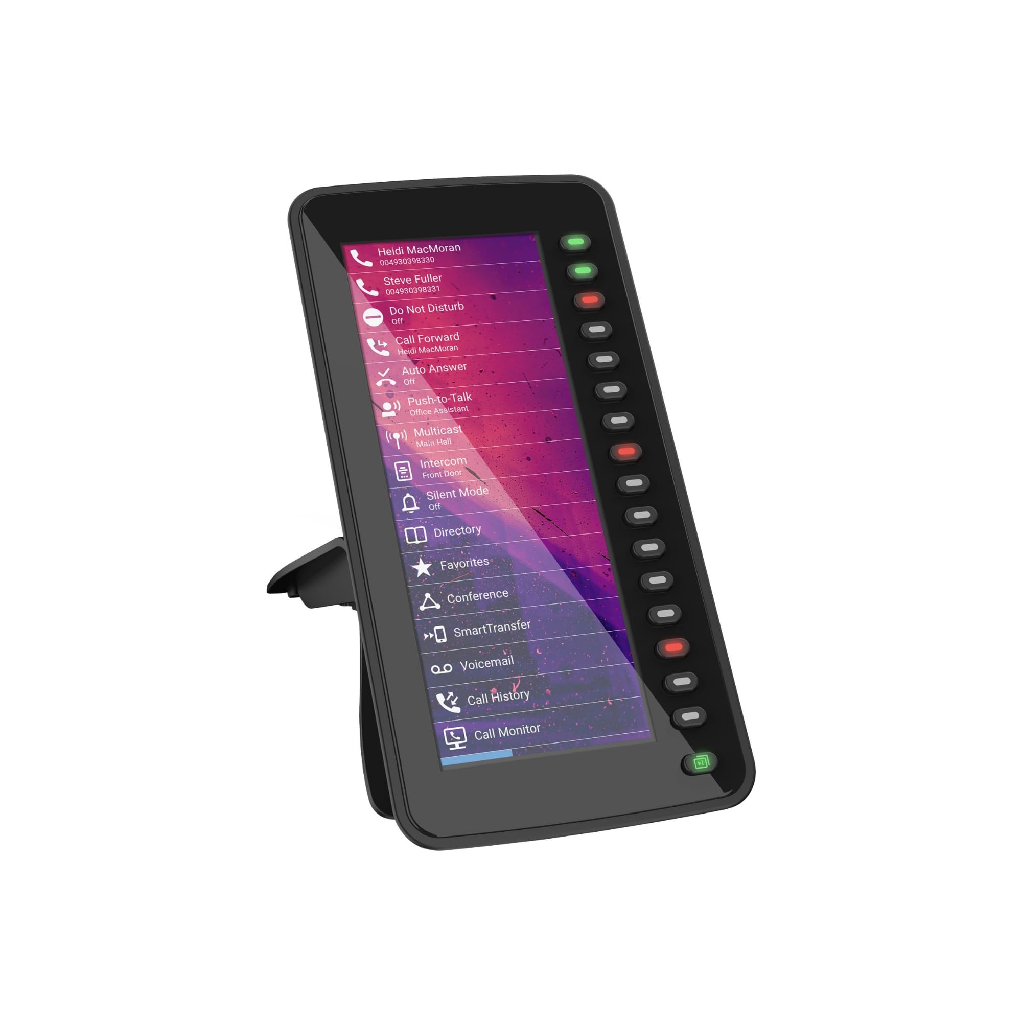 Snom D7C Farb-USB-Erweiterungsmodul für D7xx-Telefone (hochauflösendes Farbdisplay mit Hintergrundbeleuchtung, Daisy Chain mit bis zu 3 Modulen), Schwarz, 00004467