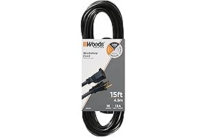 Woods 15-foot General Purpose Tangle Free Extension Cord