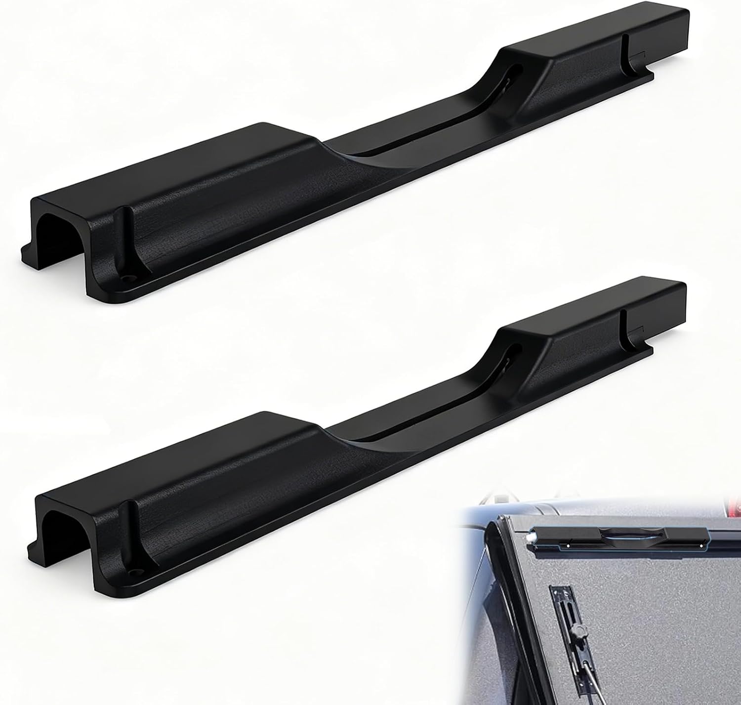 2 Pack Replacement Cable Release Cover Compatible with BakFlip Truck Bed Tonneau Covers, Latch Cover Replacement Part, Snap-in Design PETG Handle Cover for Bed Cover Repair