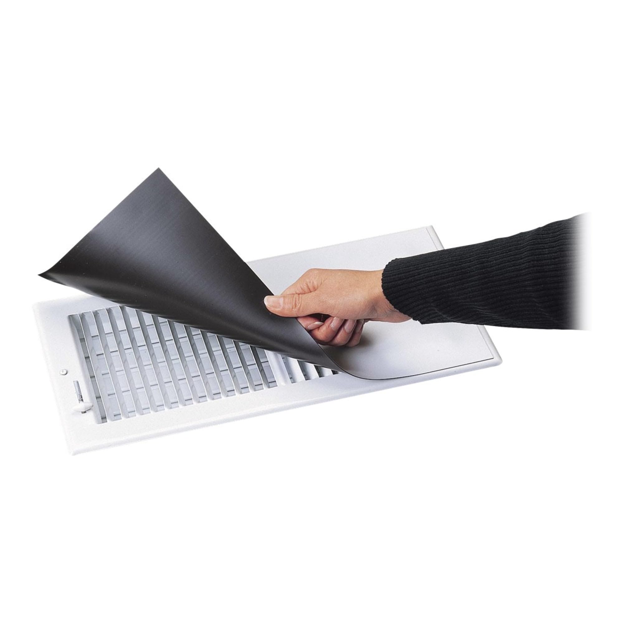Deflecto Magnetic Vent Cover, For Sidewall and Floor Vents, 5" x 12", 3 Pack (MVCX512),White