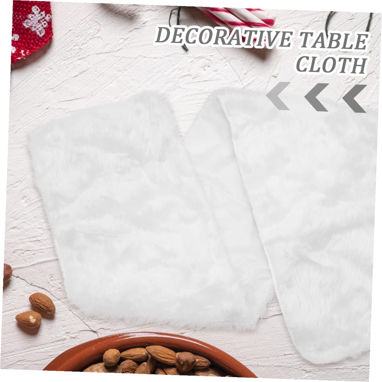 de Mesa de Felpa de Mesa de sintética Tela Cubrir Mantel Decorativo Mantel para Navidad