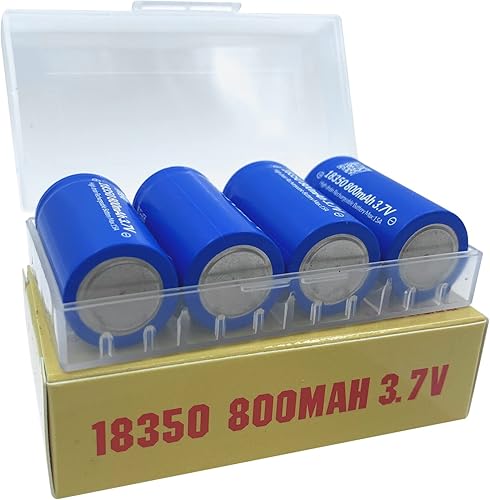 Miniatura 6 de 18350 Batería Recargable 3.7V Botón Superior para Linternas - 4PCS