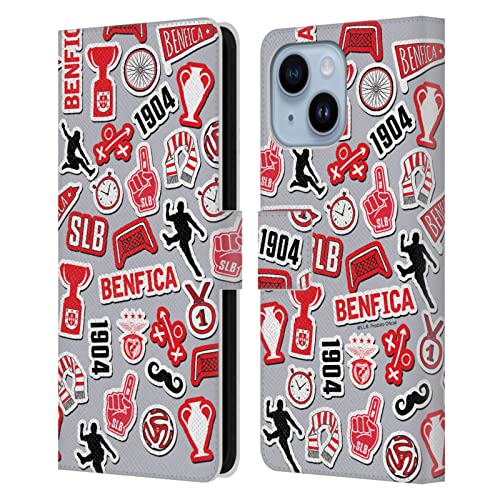 Étui portefeuille iPhone 14 Plus Benfica cuir Head Case