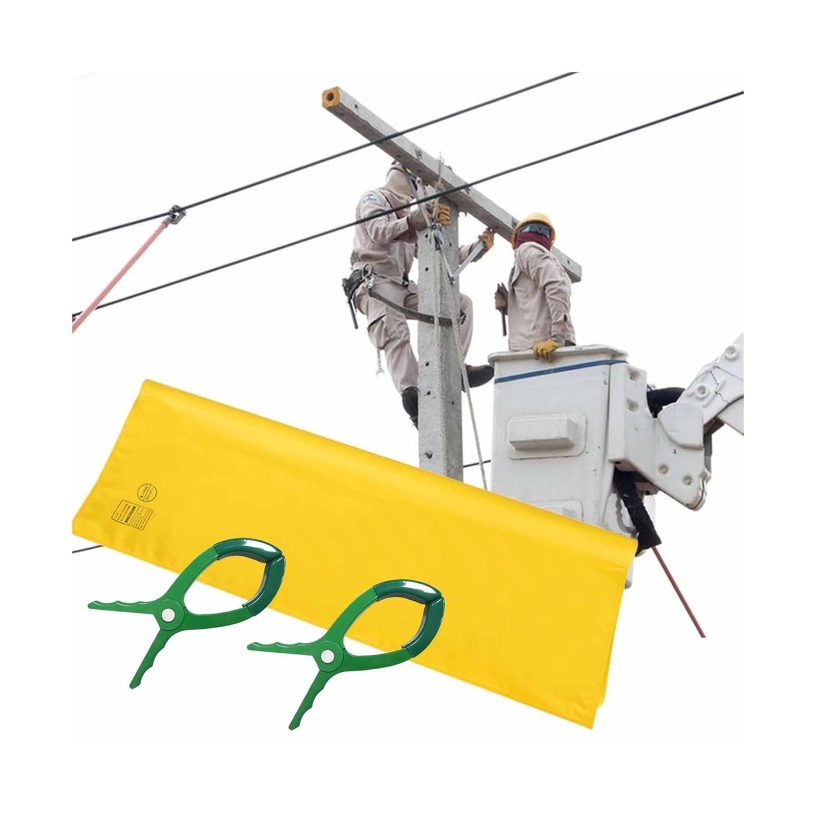 Manta Aislante de Seguridad de 0,4 kV/10 kV, de Resina EVA, antielectrocución, Ligera y Protectora para Mantenimiento de energía (0,4 kV, 100 x 120 cm [39,4 x 47,2 Pulgadas])