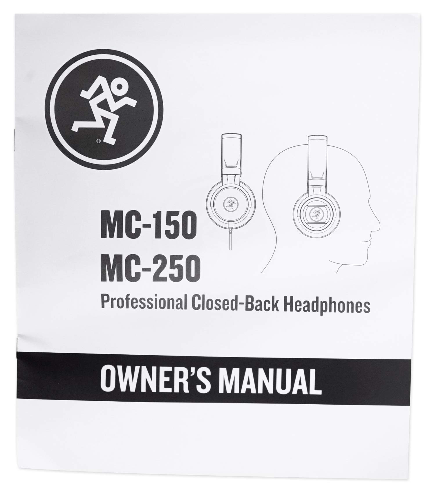 Mackie MC-250 Profesjonalne słuchawki nauszne z przetwornikami 50 mm do monitorowania w studiu, DJ-ów, tworzenia treści i słuchania w domu