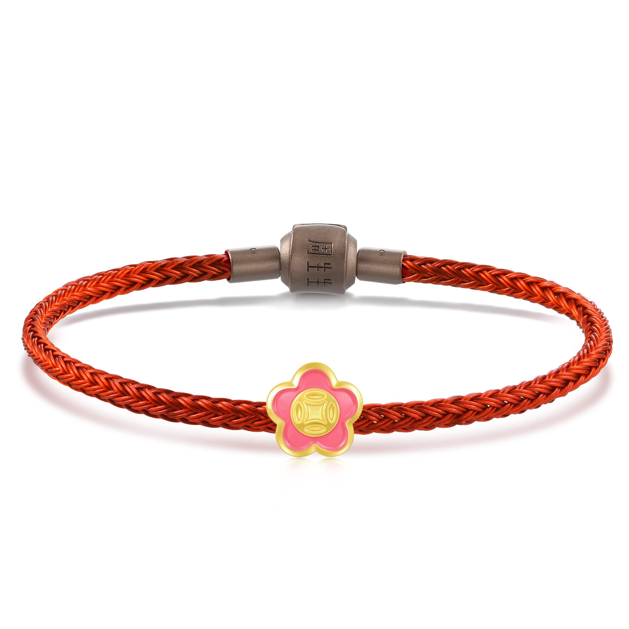 CHOW SANG SANG 999 24K Solid Gold Chinese Antique Coin Mini Charm Bracelet for Women 92980C CNY (17)