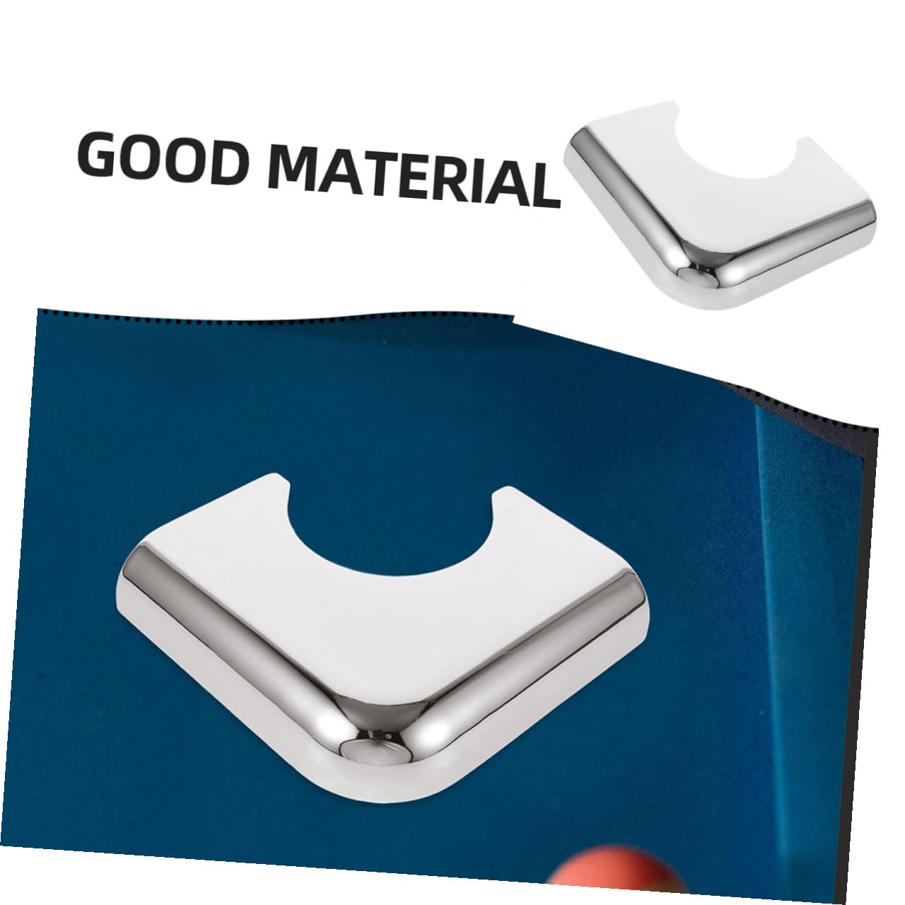 Cabilock 2 Piezas Protectores de Esquinas para Mesa Billar Brackets Decorativos de Cubre Esquinas Muebles Protección Duradera para Casa Club y Bar