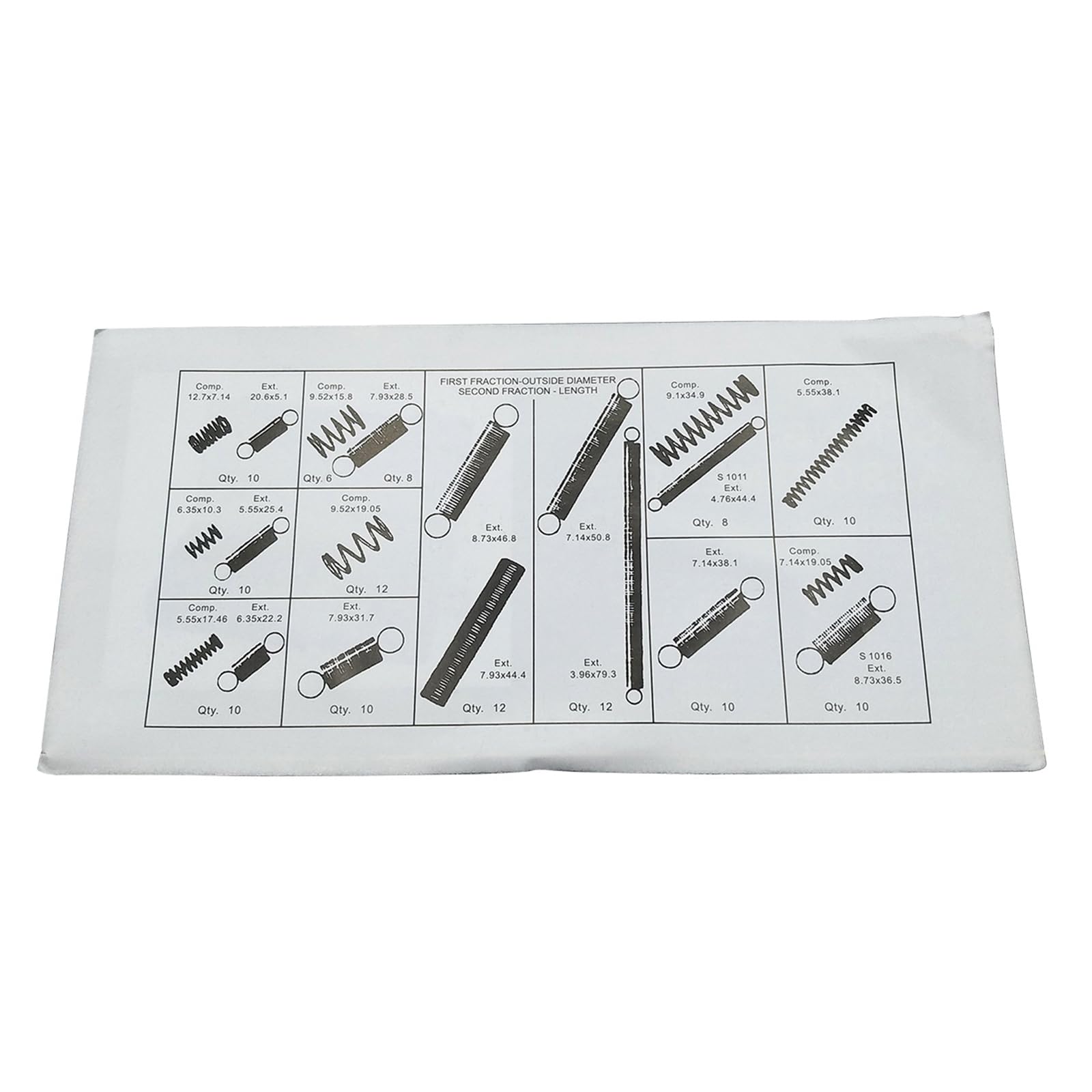 200 Ressorts Assortis Chstarina - Acier Galvanisé - 20 Tailles - Boîte De Rangement - Pour Bricolage Et Réparation