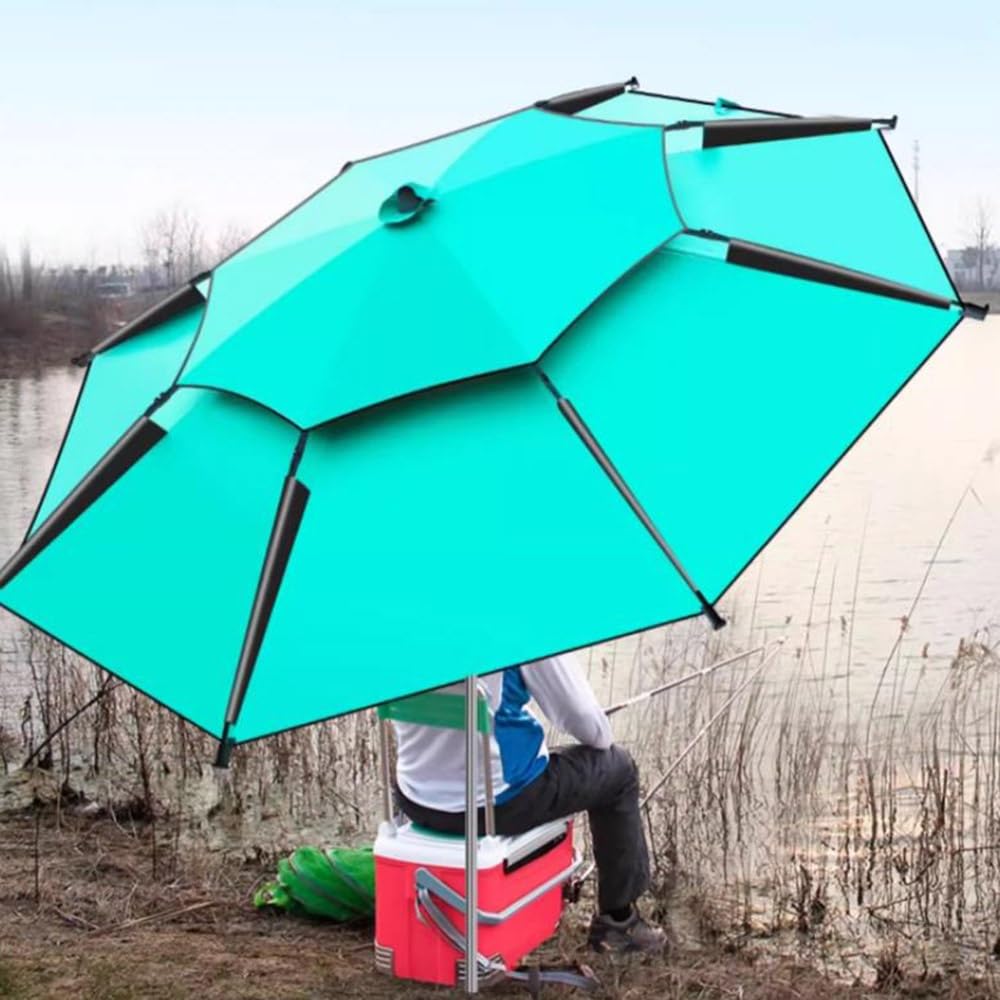 Przenośny parasol plażowy, wiatroszczelny, ochrona przed promieniowaniem UV UPF50+, lekki, regulowana wysokość, idealny na piasek, do użytku na zewnątrz