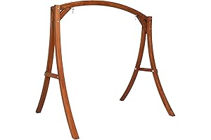 VINGLI Heavy Duty Wooden Swing Set