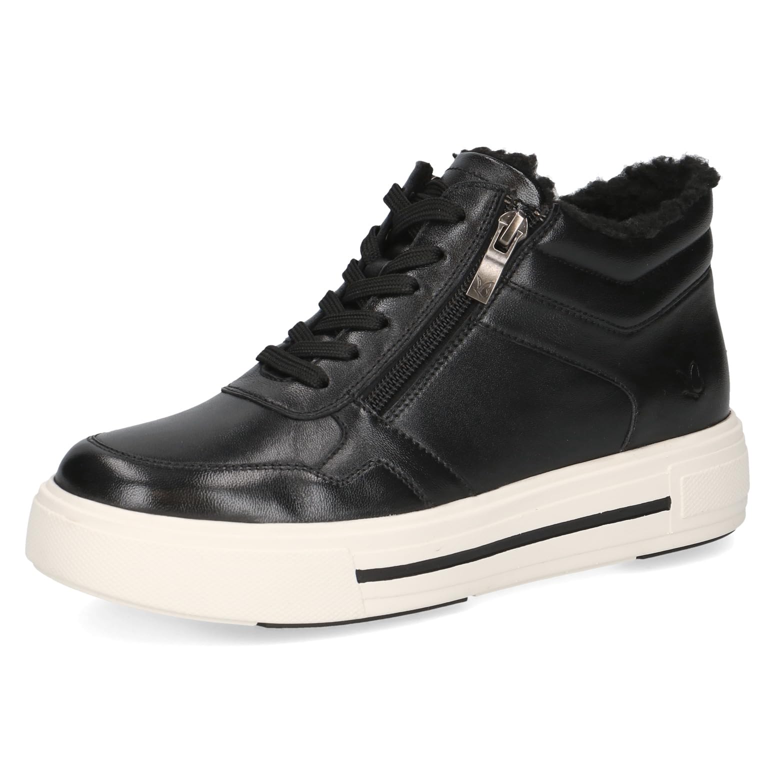 CAPRICE Damen Sneaker hoch aus Leder Plateau