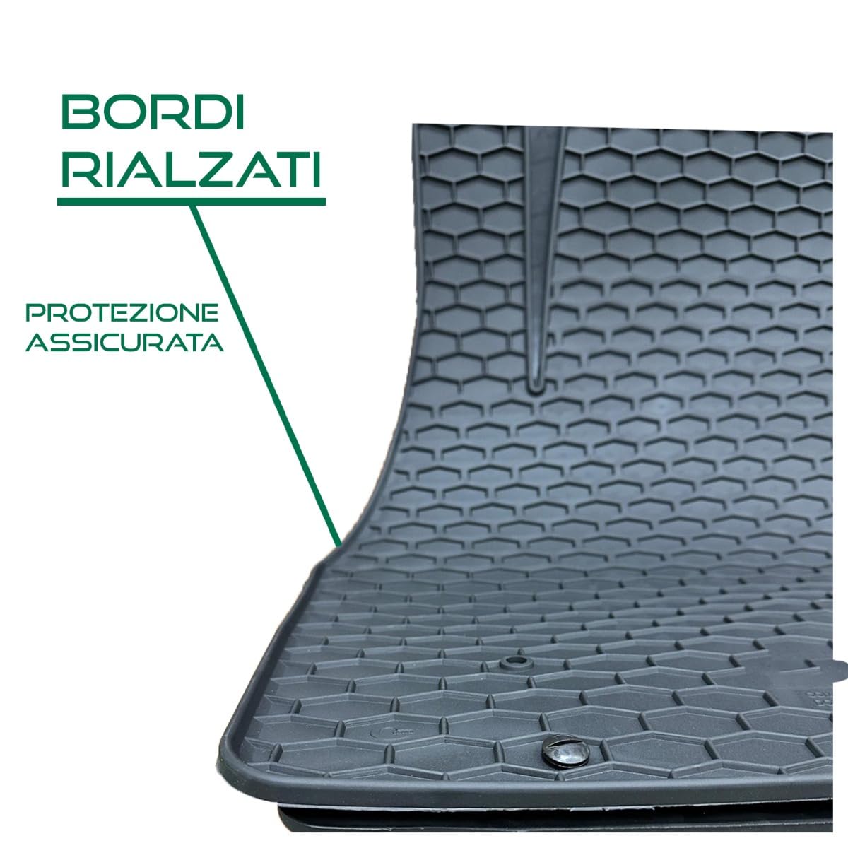 Mossa Vasca Baule Compatibile con Citroen C3 Aircross I SUV (11.2017-2024) - Tappetino per Bagagliaio - Tappeto Bagagliaio per Auto - G2