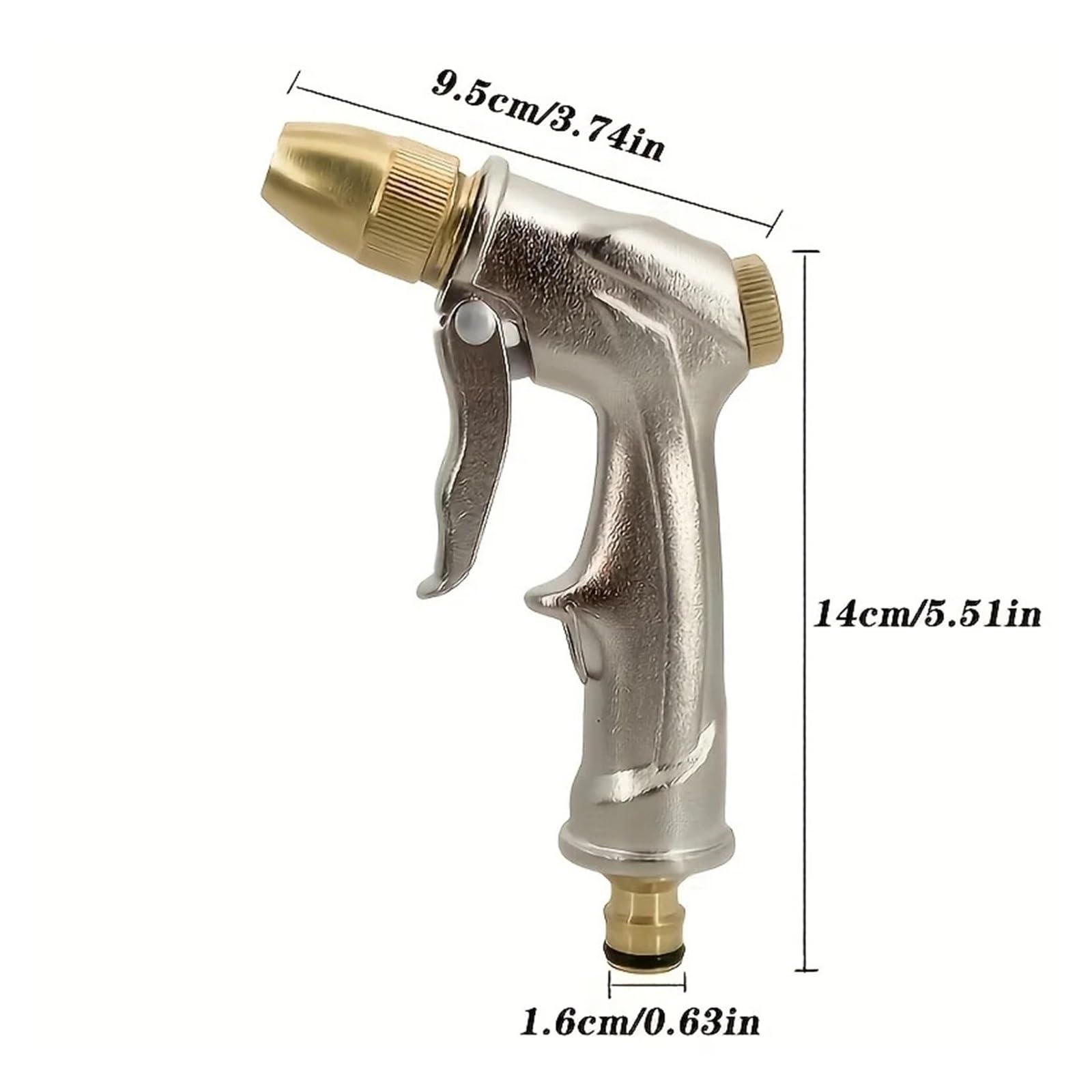 Pistola De Agua Alta Presión Portátil, Limpieza Metales Ajustable, Máquina Lavado Coches, Manguera Riego Jardín, Boquilla Rociadora, Espuma PrevencióN De Fugas De Alta PresióN