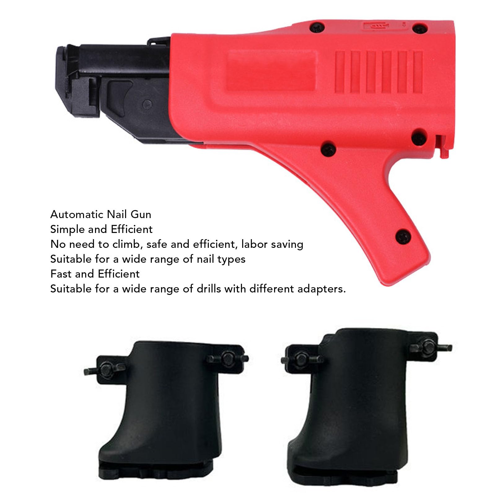 Pistola Atornilladora sin Escobillas para Paneles de Yeso y Madera, Cuello Rotación 360° con Ajuste Rápido para Terrazas Revestimiento Metal, Autoalimentación sin Escobillas para Alta Eficiencia