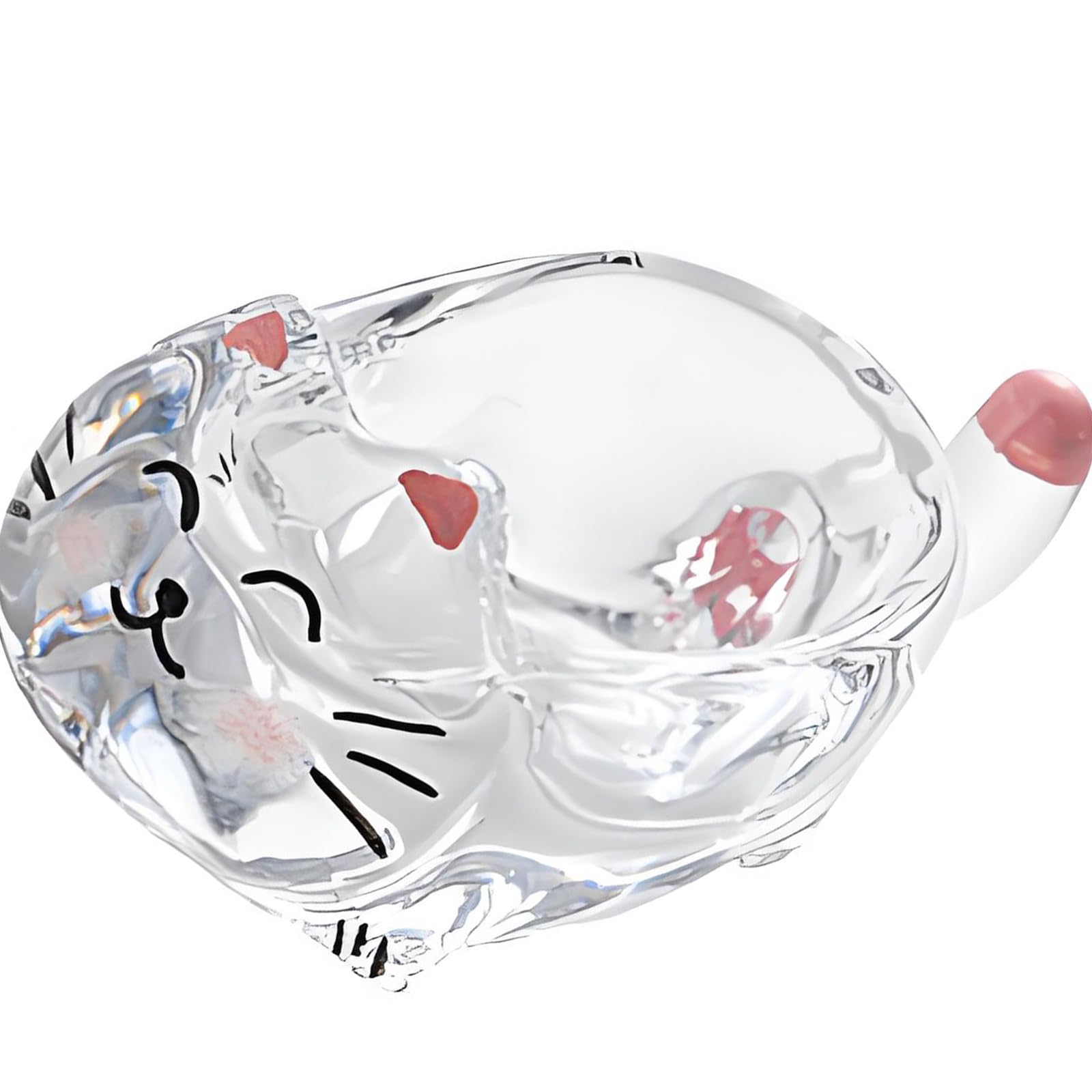 carotoe Shaped Glass Sauce Bowl with Chopstick Rest, Small Condiment Bowl for Home Dining Table and Sauce Portions Glass Chopstick Rest Dipping Condiment Small Tabletop Sushi Dipping Family Dining