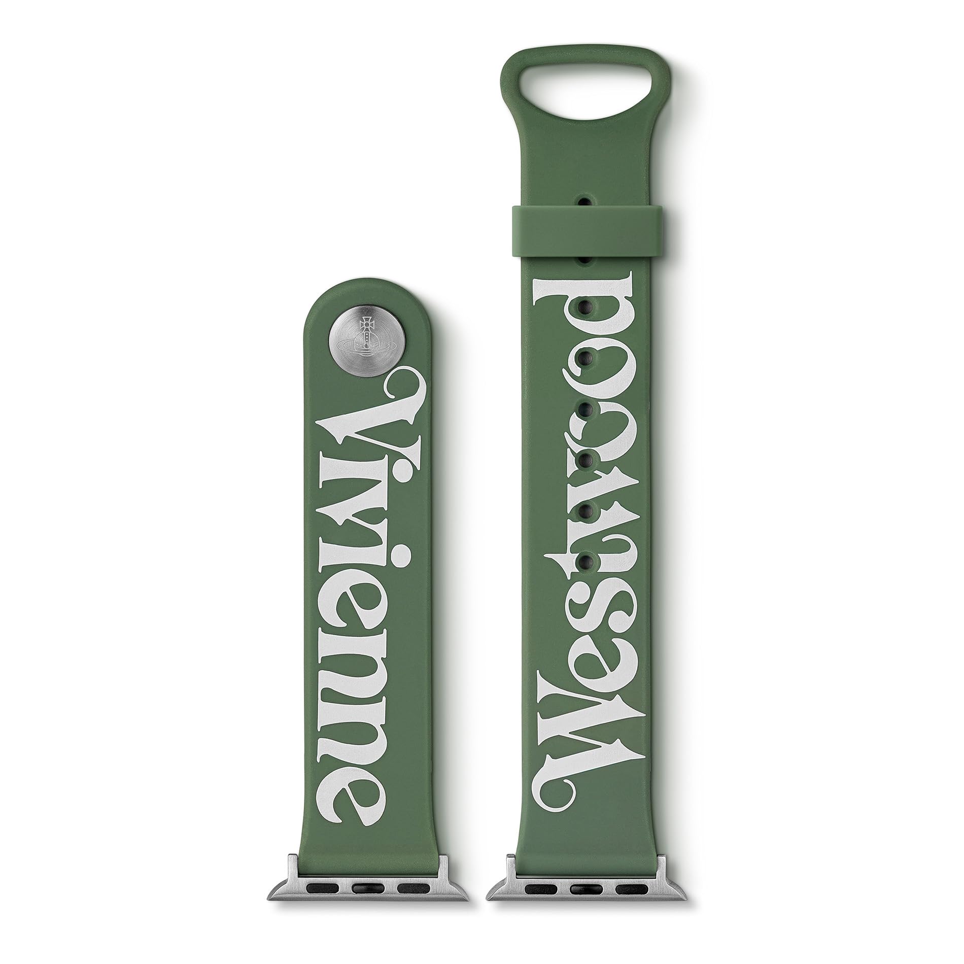 Vivienne Westwood Green Apple Watch Strap 22mm, designed for